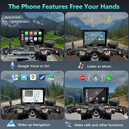 CARPURIDE W502BS PRO for BMW Motorcycle CarPlay & Android Auto Dual Bluetooth - Image 7