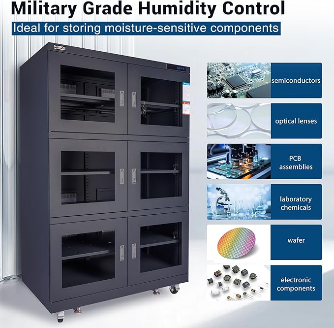 NARGON 2-40% RH 1430L Electronic Dry Cabinet, ESD Desiccator Cabinet - Image 3