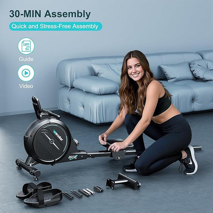 Rowing Machine for Home, Magnetic Rower Machine, 350 LB Weight Capacity - Image 7
