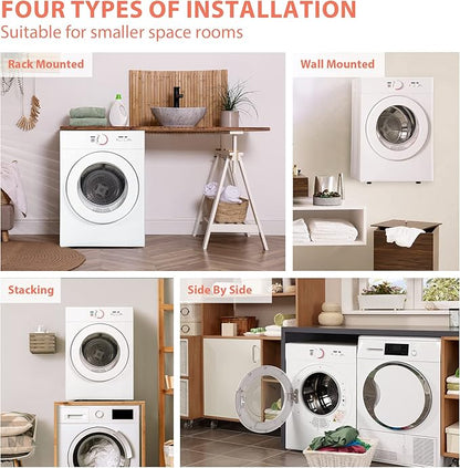 Euhomy Compact Dryer 1.8 cu. ft. Portable Clothes Dryers - Image 2