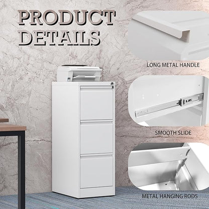 3 Drawer Vertical File Cabinet - Image 4