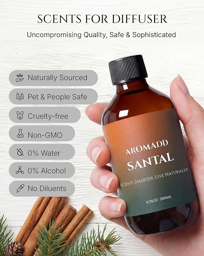 Aromadd Santal Diffuser Oil Inspired by Luxury Hotel Scent, Essential Oils - Image 4