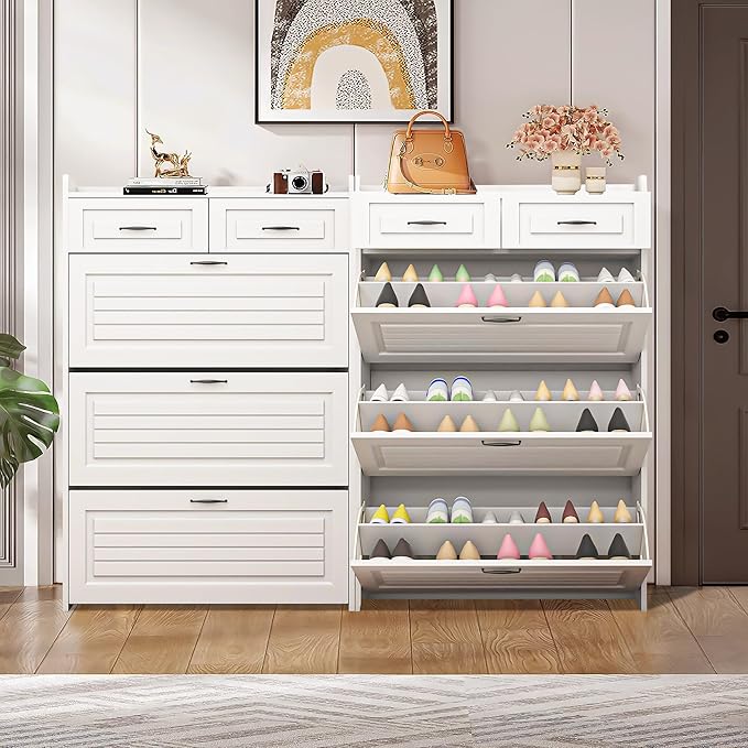 Vibe & Dine Narrow Shoe Organizer Cabinet - Image 6