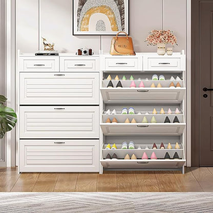 Vibe & Dine Narrow Shoe Organizer Cabinet - Image 6