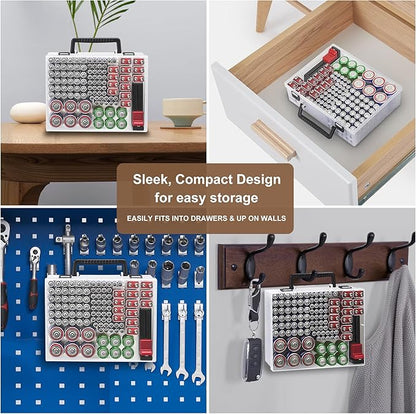 RISOU Battery Organizer Storage Case, Stores More Than 95 Batteries - Image 6