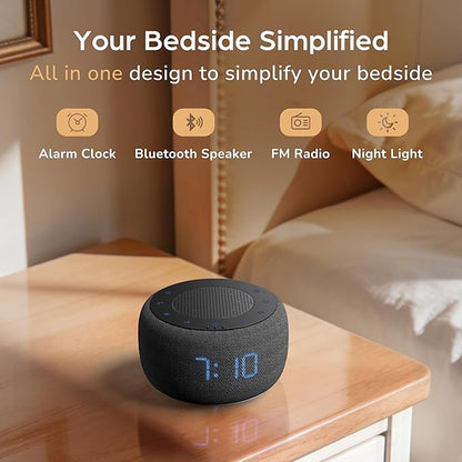 BUFFBEE Alarm Clock with Bluetooth Speaker & FM Radio - Image 2