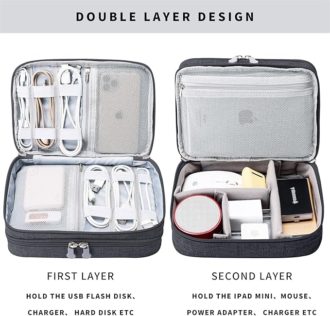 mygreen Electronics Travel Organizer, Watreproof Electronic Accessories Case - Image 5