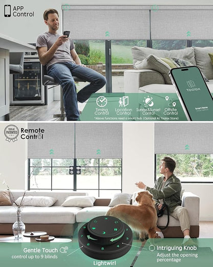 Yoolax Motorized Blinds with Remote, Smart Blinds - Image 3