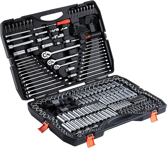VEVOR Mechanics Tool Set, 308-Piece Mechanic Tool Kit, 1/4 in, 3/8 in, and 1/2 - Image 9