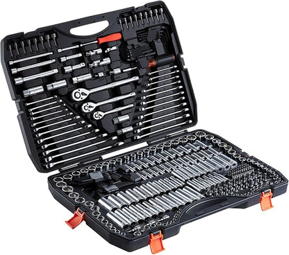 VEVOR Mechanics Tool Set, 308-Piece Mechanic Tool Kit, 1/4 in, 3/8 in, and 1/2 - Image 9