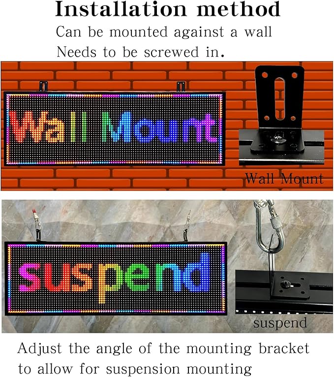 P10 77"X14"Programmable Led Sign Custom Scrolling Outdoor Digital Display Signs - Image 9