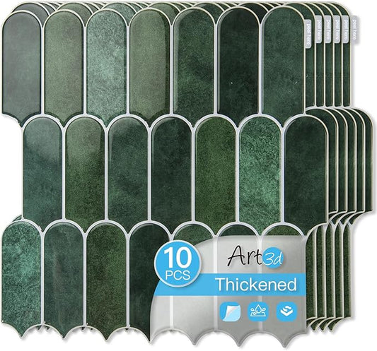 Art3d 12 x 12 Inch Heavy-Duty Peel and Stick Backsplash, Self-adhesive Wall by Art3d
