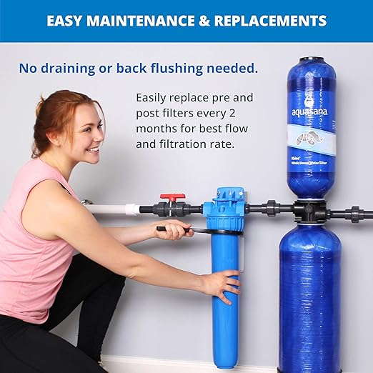 Aquasana Whole House Well Water Filter | 500K Gallons | UV, Carbon & KDF | - Image 8
