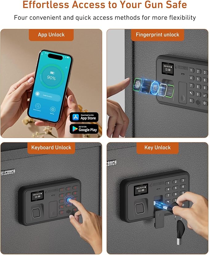 Billconch Smart Gun Safe for Multiple Pistols - Image 5