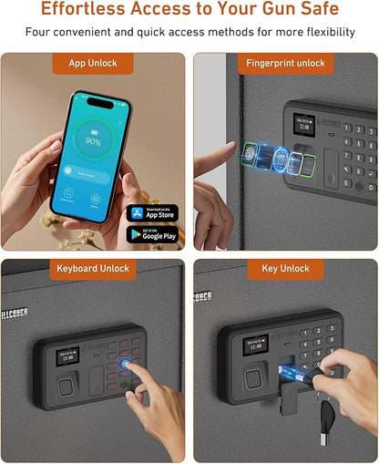 Billconch Smart Gun Safe for Multiple Pistols - Image 5