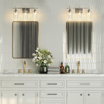 VONLUCE Bathroom Vanity Light, 3 Light Bathroom Light Fixture Over Mirror - Image 7