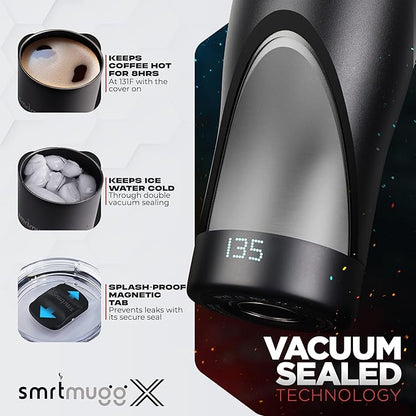 X Heated Coffee Mug 19 oz., 8 Hour Battery Life, Self-Heating, Adjustable Temp - Image 4