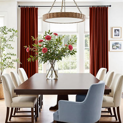 Lazzzy Velvet Blackout Curtains Thermal Insulated Room Window Drapes Super Soft - Image 5