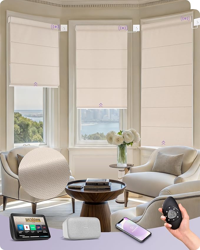 Graywind Smart Roman Shades Compatible by Graywindbeyondshading