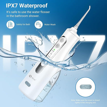 R REVA Cordless Water Flosser for Teeth, Gums & Braces – 4 Modes, 300ML Tank - Image 5