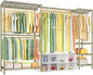 Ulif E10 Clothes Rack（With Stretchable Hanger Rod）Freestanding Clothing Racks by Ulif