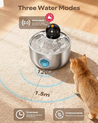 Cordless Cat Water Fountain Wireless: Battery Powered Pet Water Fountains - Image 7
