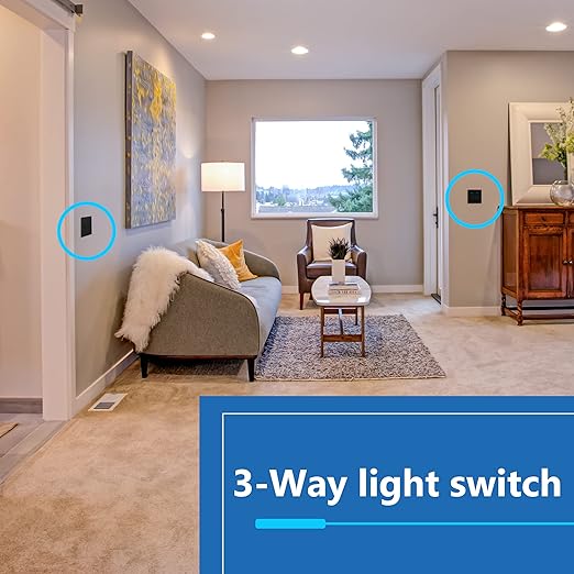 LIDER Minimalist Design Matte Finish Lighted Decorator Switch, Frameless Paddle - Image 6