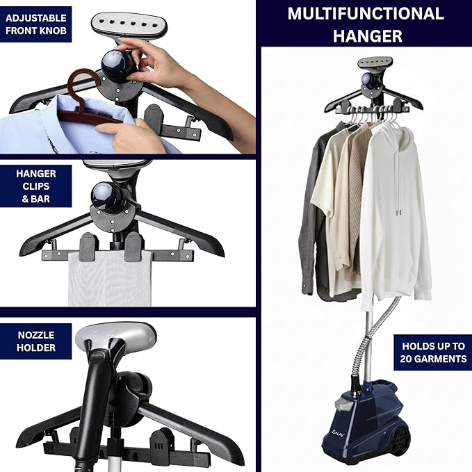 SALAV® Heavy Duty Smart Auto Shut-off Commercial Full-Size Garment Steamer - Image 6