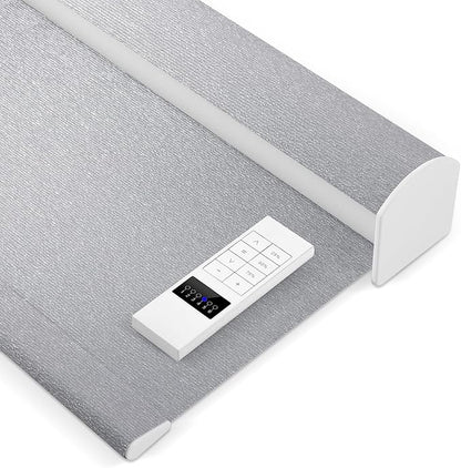 Zshine Motorized Blackout Window Blinds Customize Width Remote Control Wireless by ZSHINEHome