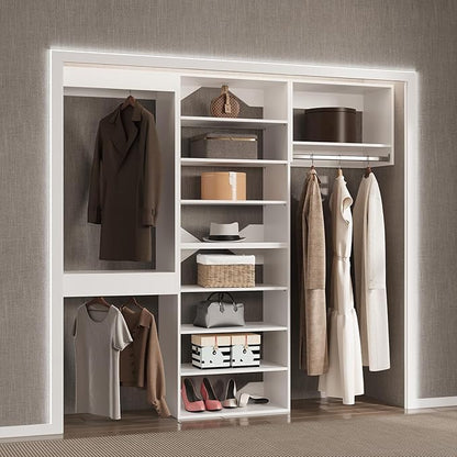 Modular Closet System, Wood Closet Tower Storage - Image 3