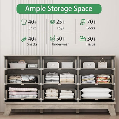 Xixini Fluted Dresser for Bedroom - Image 3