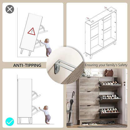 Shoe Cabinet Storage for Entryway - Image 5