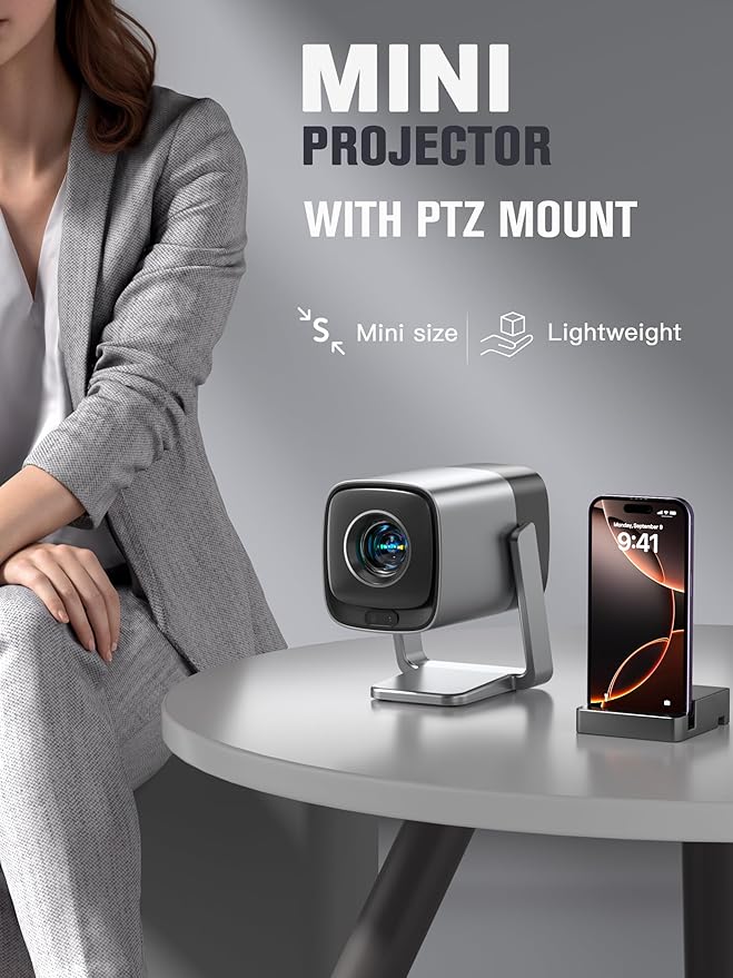 Mini Projector with WiFi and Bluetooth, XuanPad Smart Projector 4K Support - Image 7