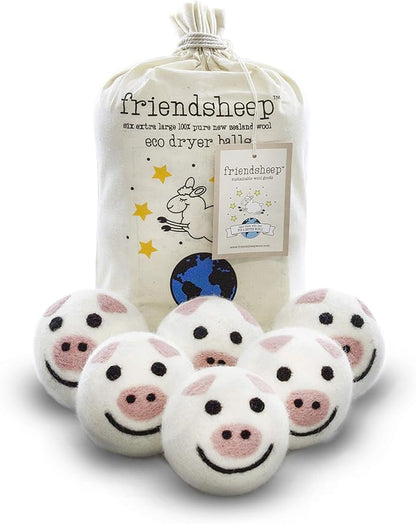 Friendsheep Wool Dryer Balls, Organic Reusable Fabric Softener Alternative by Friendsheep