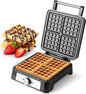 Waffles Maker Waffle Iron, 4 Belgian Square Waffle Maker, Belgian Waffle Maker by UVFASTHome