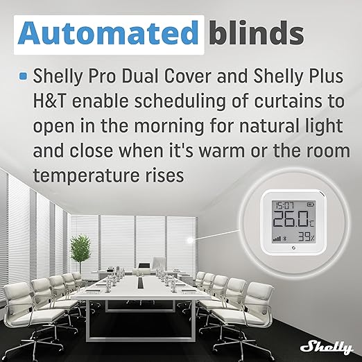 Shelly Pro Dual Cover/Shutter PM | LAN and Wi-Fi Connection, Professional DIN - Image 3