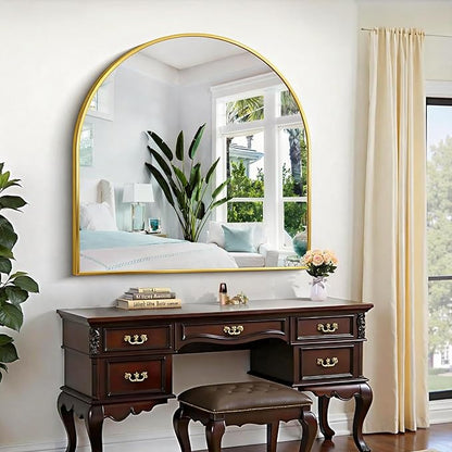 CIRCUMI Arched Wall Mirror, Metal Frame, Large Size - Image 6