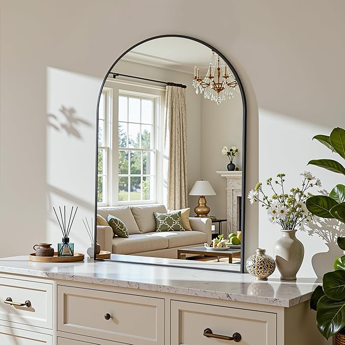 Arched Mirror 20"x30", Bathroom Mirror, Wall Mounted Vanity Mirror - Image 9