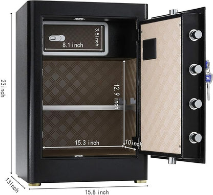 TIGERKING   Large Safe Box, 2.05 Cubic Feet Home Safe - Image 4