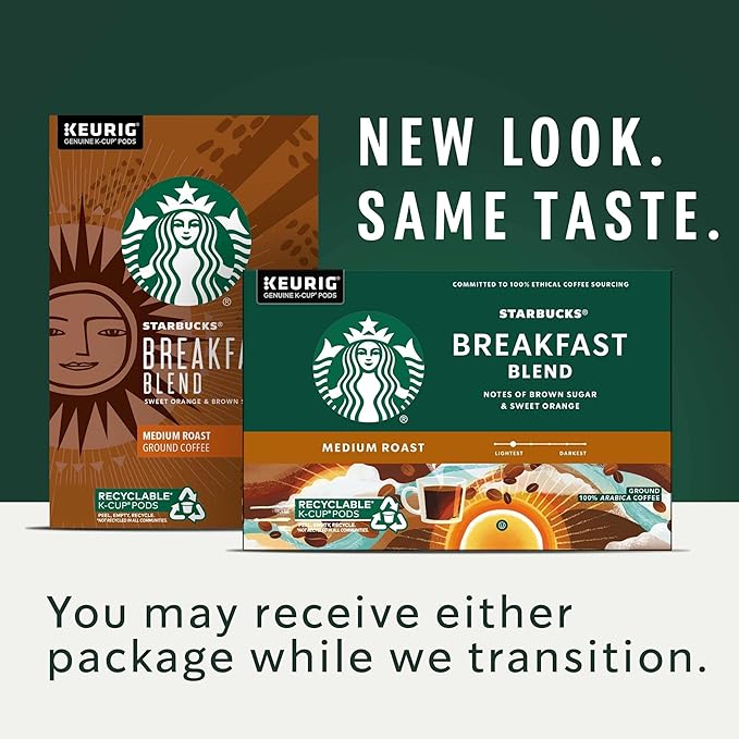 Starbucks K-Cup Coffee Pods, Starbucks Blonde, Medium and Dark Roast Hot or - Image 2