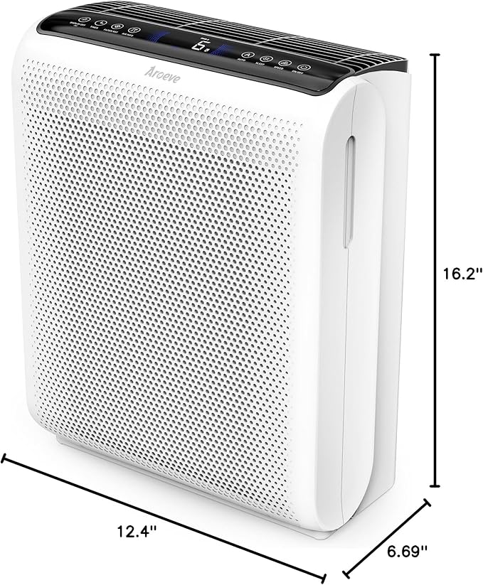 AROEVE Air Purifiers for Bedroom Home Large Room Up to 1504 Ft², 5 Layer Filter - Image 8