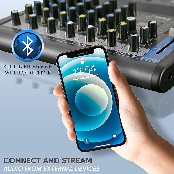 Pyle Professional 6 Channel Audio Mixer - Image 4