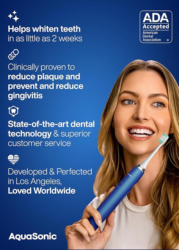 Aquasonic Vibe Series Ultra-Whitening Toothbrush – ADA Accepted Electric - Image 6