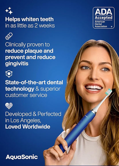 Aquasonic Vibe Series Ultra-Whitening Toothbrush – ADA Accepted Electric - Image 6
