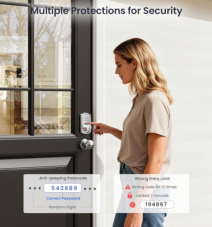Veise Fingerprint Door Lock - Image 7