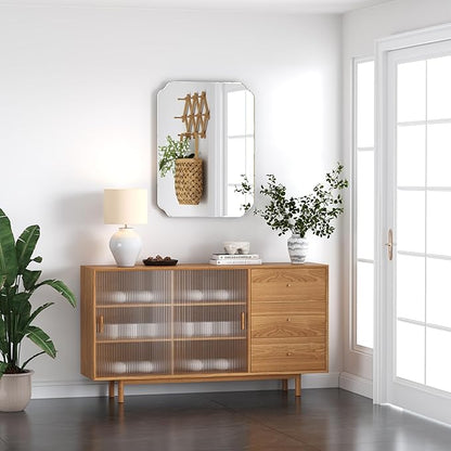 Bathroom Mirrors for Over Sink, Frameless Mirrors for Wall, 24x18 Inch Beveled - Image 6