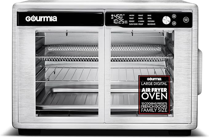 Gourmia French Door Air Fryer Oven - 37 Qt Large Capacity Convection Toaster by Gourmia