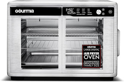 Gourmia French Door Air Fryer Oven - 37 Qt Large Capacity Convection Toaster by Gourmia