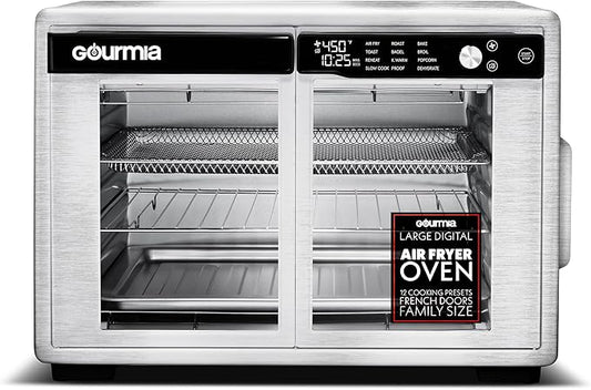 Gourmia French Door Air Fryer Oven - 37 Qt Large Capacity Convection Toaster by Gourmia