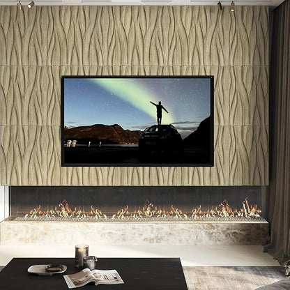 STICKGOO 3D Wall Panels for Interior Wall Decor, Wood 3D Textured Wall Decor - Image 2